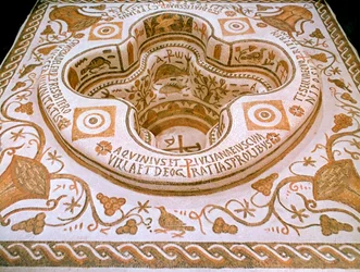 Mosaico romano, siglo VI d.C.