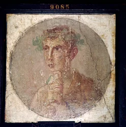 Retrato romano de un joven de Pompeya, siglo I