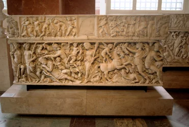 Sarcófago romano con la leyenda de Selene y Endimión, 230-235 d.C.