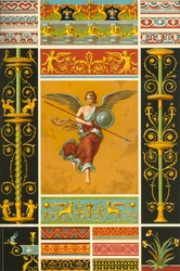 Pintura mural romana y bajorrelieves policromados, 1898