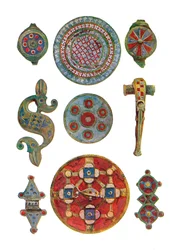 Ornamentos Esmaltados Romano-Británicos Museo Británico, siglo I-II, 1902