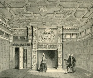 Habitación en la casa de Sir Paul Pindar, c1872