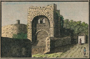 Castillo de Rougemond en Exeter, siglo XVIII