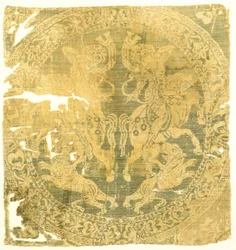 Rondel con Amazonas y una Cruz, Bizantino, siglos VII-IX