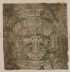 Rondel con árbol de palmeta angular, de una túnica, 650-850