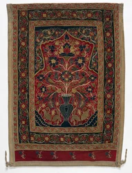 Tienda redonda real hecha para Muhammad Shah, panel de pared con un panel B, 1834-1848