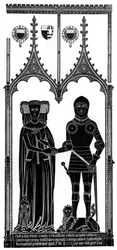 Frotamiento de un latón medieval grabado, c1421 1901