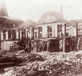 Ruinas, Lovaina, Bélgica, c1914-c1918