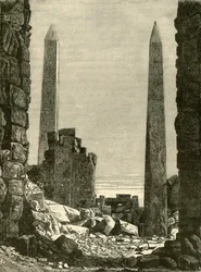 Ruinas en Karnak, 1890