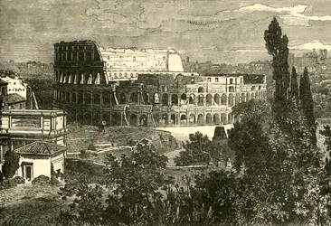 Ruinas del Coliseo, desde el Palatino, 1890