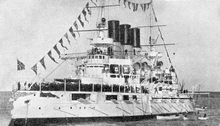 Acorazado ruso Retvisan, Guerra Ruso-Japonesa, 1904-5