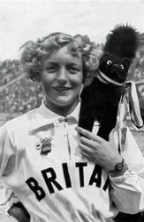 Ruthley Moris-Hancock, nadadora británica, Juegos Olímpicos de Berlín, 1936