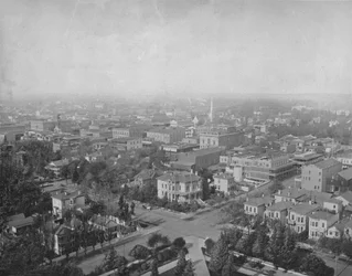 Sacramento, Cal., desde la cúpula del Capitolio, c1897