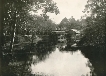 Lago Sagrado de la Herradura y Zayats, Wingaba, Rangún, 1900