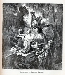 Sacrificio a deidades paganas, 1882