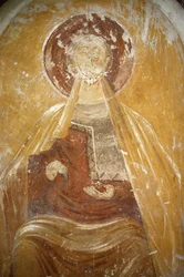 Abadía de Saint-Savin pintura románica, Saint-Savin-sur-Gartempe, Francia