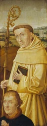 San Bernardo con donante [anverso], probablemente principios del siglo XX