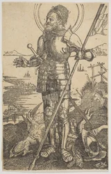 San Jorge de pie