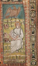 San Juan Evangelista. Mosaico bizantino. Siglo VI