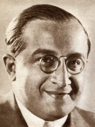 Sam Eckman Jr, jefe de la organización MGM en Gran Bretaña, 1933