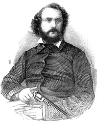 Samuel Colt 1814-1862, inventor del revólver Colt, 1856