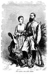 Samuel White Baker 1821-1893, explorador inglés y activista contra la esclavitud, 1874