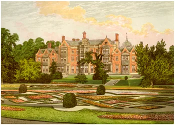 Sandringham, Norfolk, hogar del Príncipe de Gales, c1880