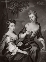 Sarah, duquesa de Marlborough, y Lady Fitzharding, c1702 1906