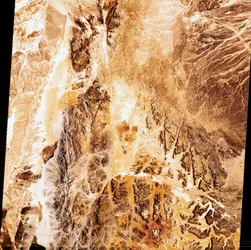 Satélites, Observación de la Tierra, EE.UU. Imagen Landsat en falso color de la Tierra
