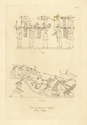 Traje militar sajón y normando del Tapiz de Bayeux