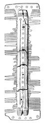 Peine sajón, 1910
