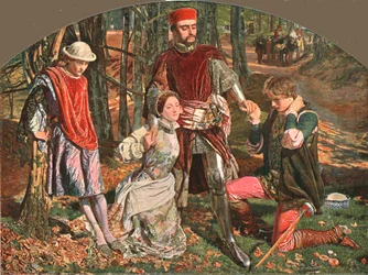 Escena de Los dos caballeros de Verona, 1851