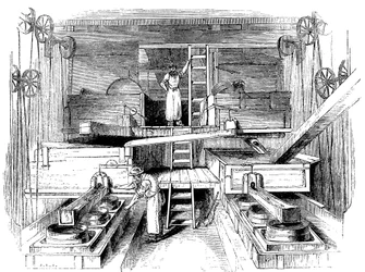 Escena en una fábrica de cerámica de Staffordshire, c. 1851