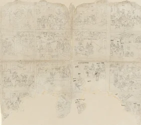 Escenas del Bhagavata Purana, principios del siglo XIX