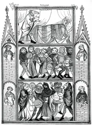 Escenas de la historia de Fauvel, siglo XV, 1870