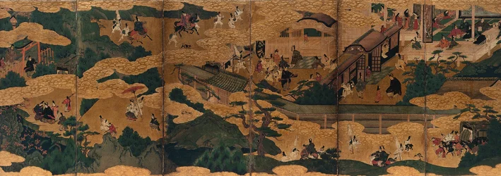 Escenas de los Cuentos de Ise, mediados de 1600