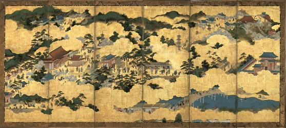 Escenas en y alrededor de Kioto, ca 1690