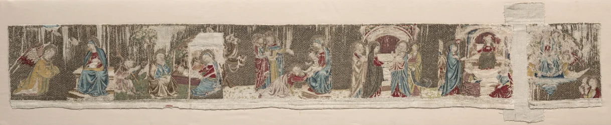 Escenas de la Vida de la Virgen, de un Frontal de Altar Bordado, 1330s o 1340s