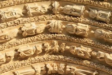 Esculturas. Catedral de San Esteban, Bourges, Francia