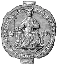 Sello de Robert the Bruce, Rey de Escocia, siglo XIV 1892