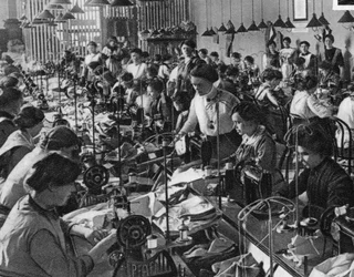 Costureras de la Unión Nacional de Mujeres, Fráncfort del Meno, Primera Guerra Mundial, 1915