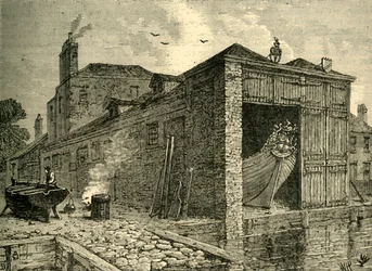 Astillero de Searles en 1830, c1878