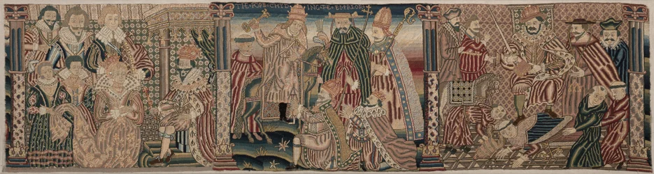 Secciones de un friso bordado, 1625-1649