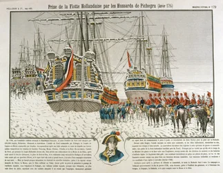 Captura de la flota holandesa por las tropas de Pichegru, enero de 1795