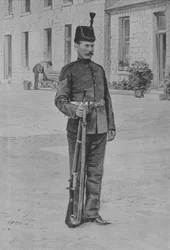Sargento, El Cuerpo Real de Fusileros del Rey, c. 1880