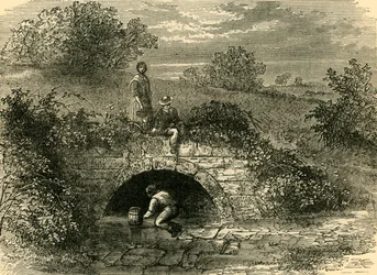 Pozo de los pastores en 1820, c1876