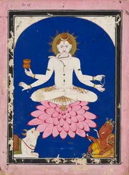 Shiva como yogui, siglo XIX