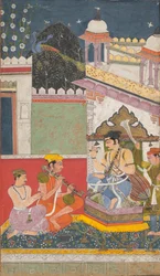 Shri Raga: Folio de una serie de ragamala (Guirnalda de Modos Musicales)