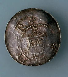 Denario de plata de la ciudad de Hildesheim, Alemania, c1045-c1056