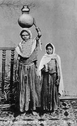 Portadores de agua de Sindh, India, 1917